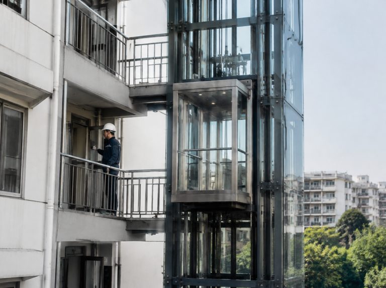亳州旧楼加建观光电梯